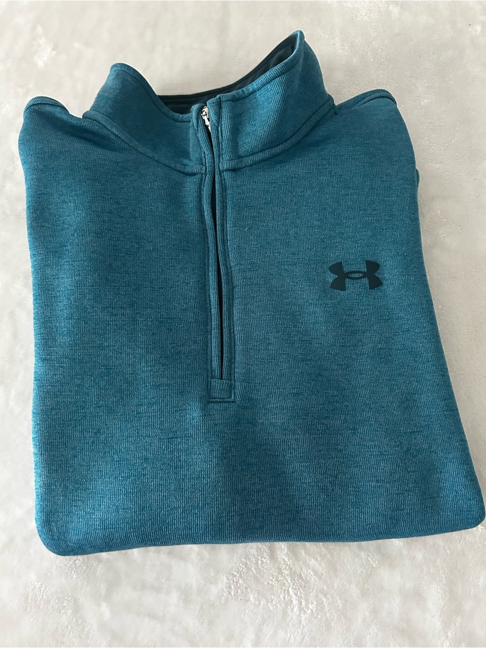 Under Armour Golf Men’s Teal Half-Zip Pullover Fleece Long Sleeve Medium